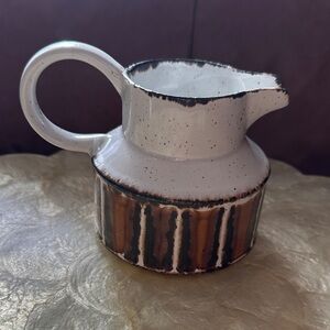 Vintage MCM Creamer Jug Vase Midwinter Stonehenge England Stratfordshire pottery